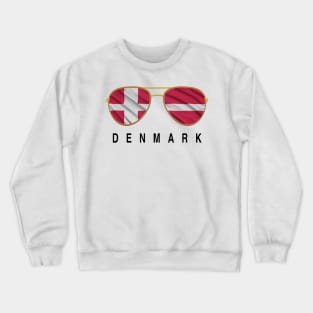 Denmark Sunglasses, Denmark Flag, Denmark gift , Danes , Danish Crewneck Sweatshirt